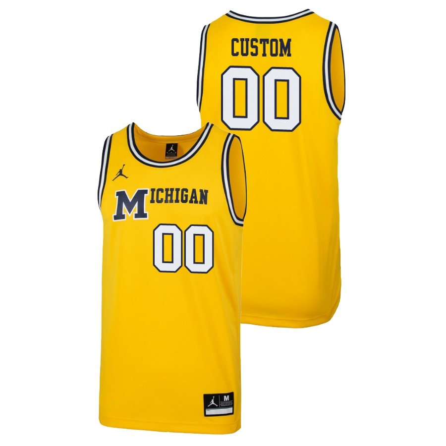 Michigan Wolverines Men's NCAA Custom #00 Maize 1989 Throwback Replica College Basketball Jersey EXC2849ET